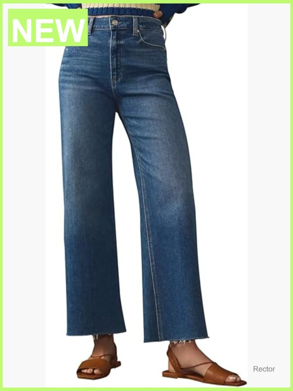 Stretchy Wide Leg High Waist Jeans Straight Leg Denim Pants Women